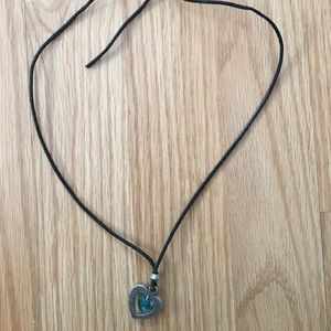 Medieval styled Crystal Heart Necklace